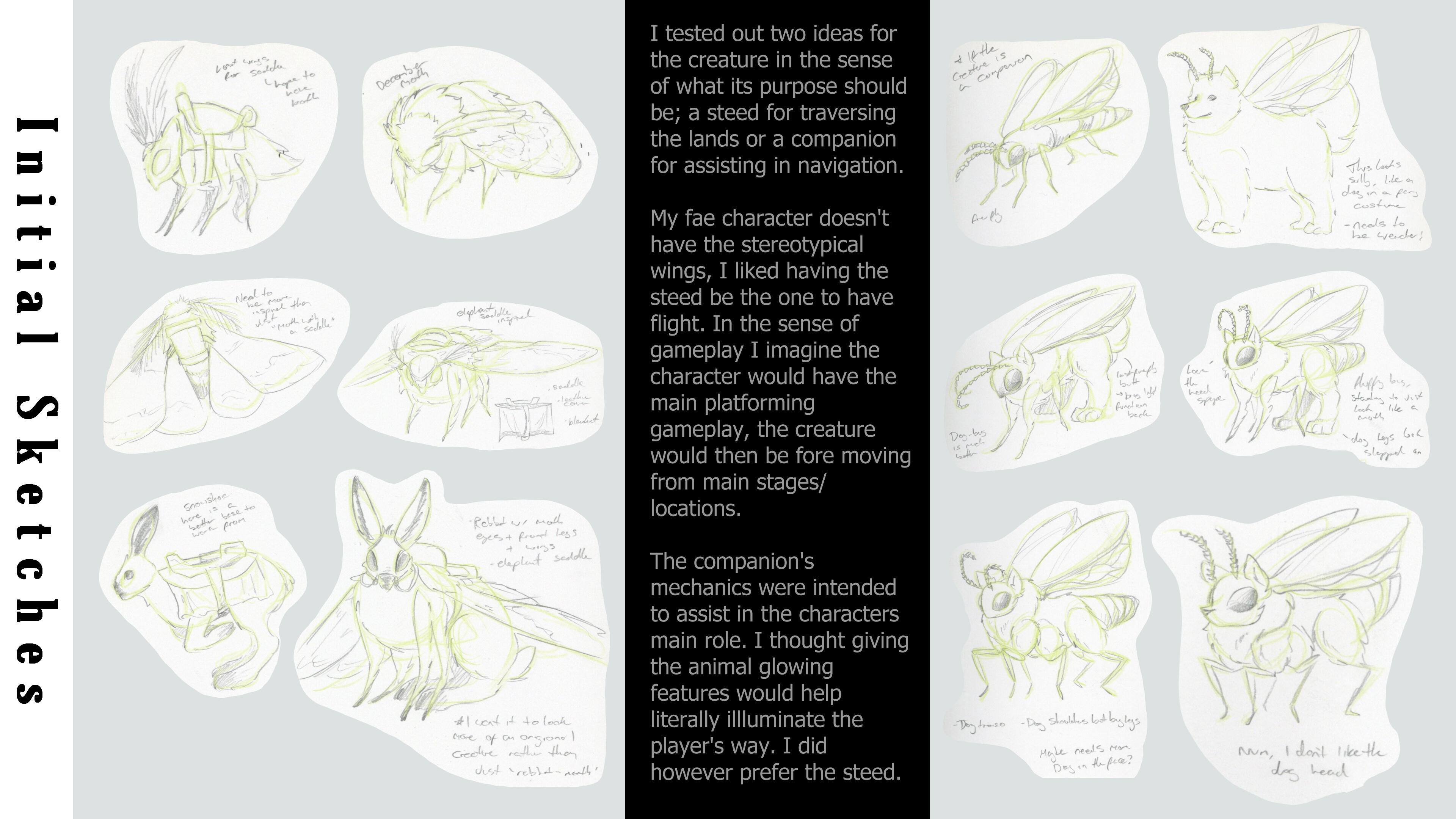 Fae steed, initial ideas
