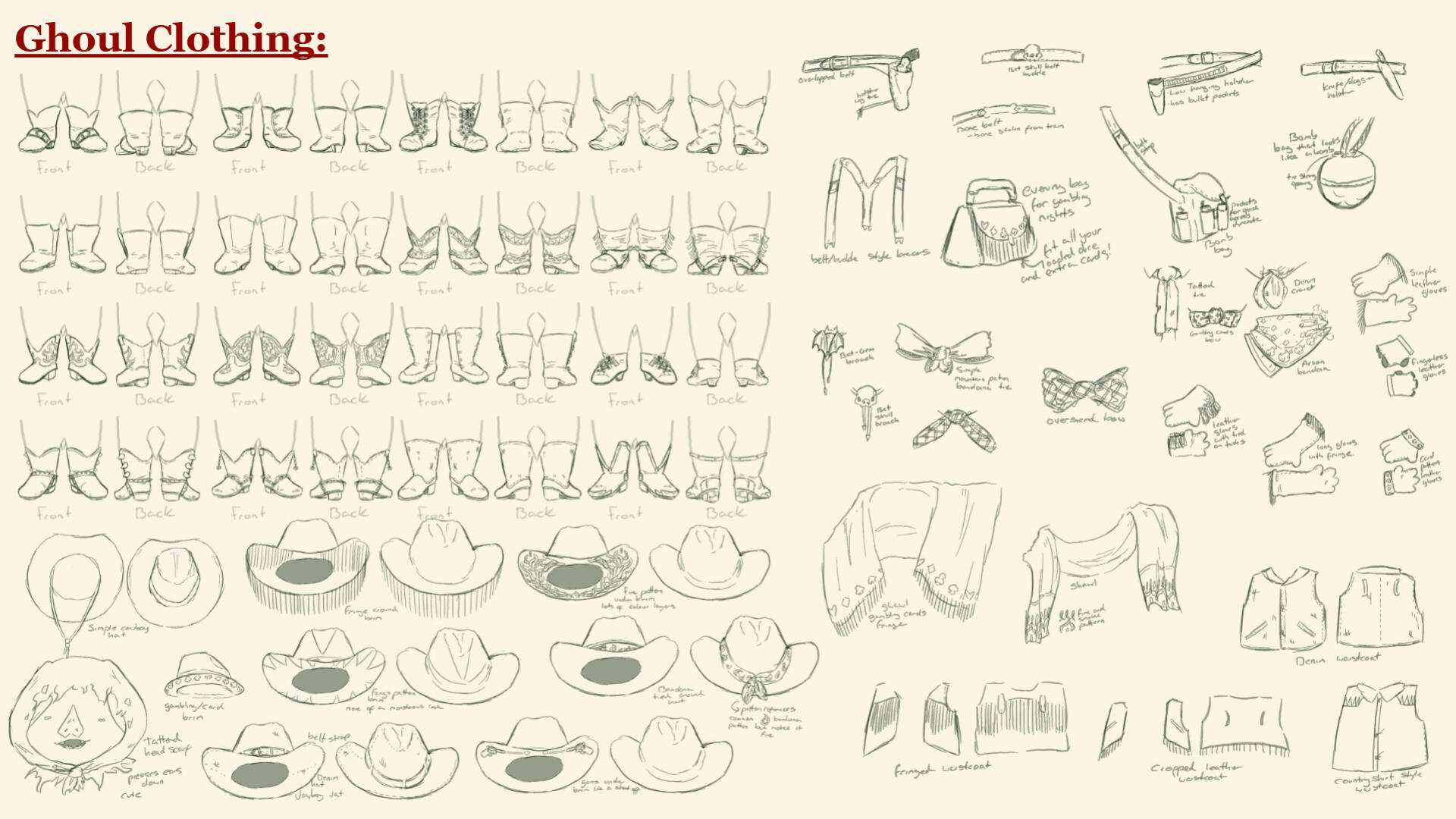 Ghoul accesories